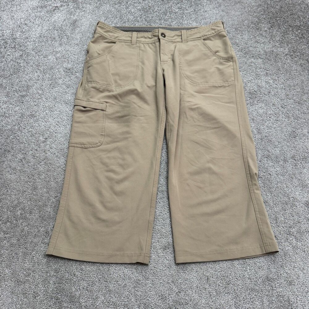 The North Face Cargo Cropped Pants Womens 8 Regular Khaki Brown Outdoor Hiking